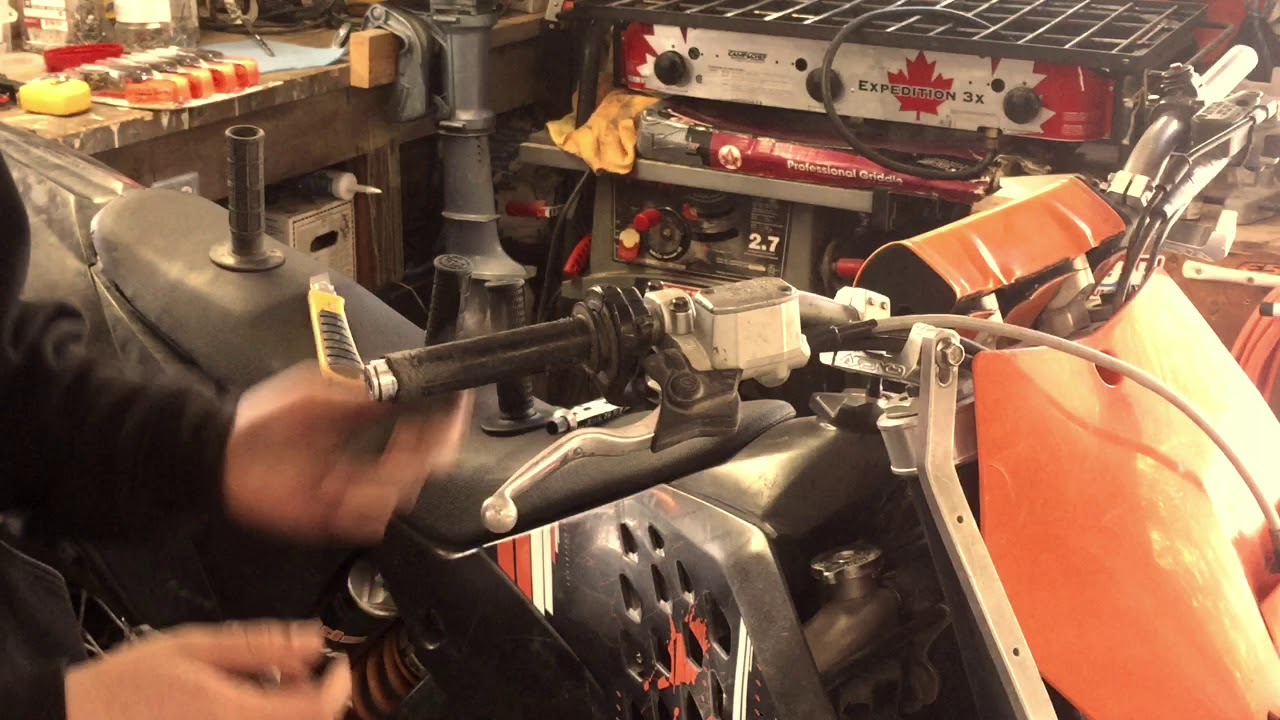 How To Install Dirt Bike Grips Properly YouTube