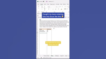 How to transform a list into a data table using TEXTSPLIT. 🤯 #excel #sheets #exceltips
