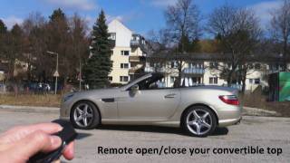 mods4cars SmartTOP for Mercedes-Benz SLK R172 - operate the top with your remote \& while driving