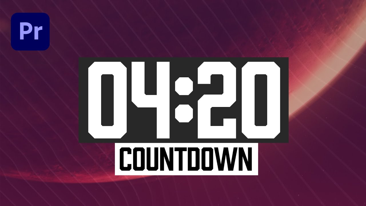 adobe premiere countdown timer