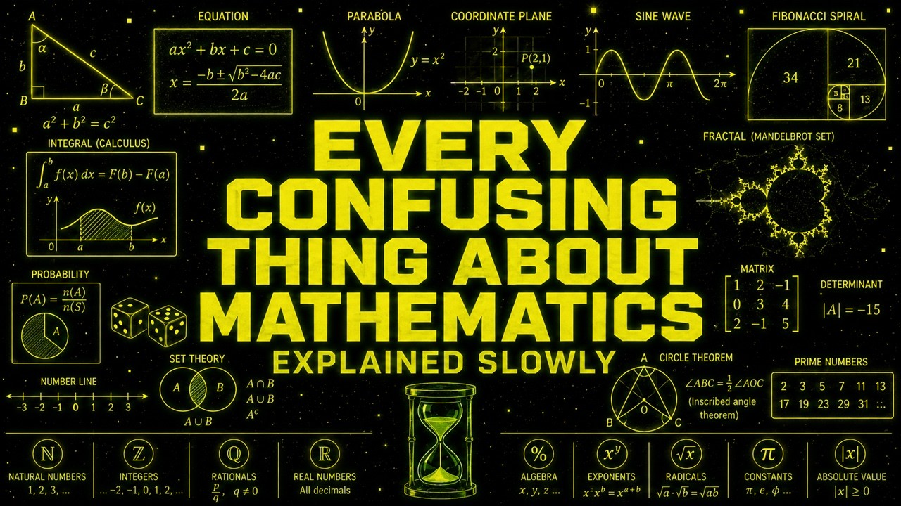 Every Confusing Thing About Mathematics Explained Slowly (For Sleep)