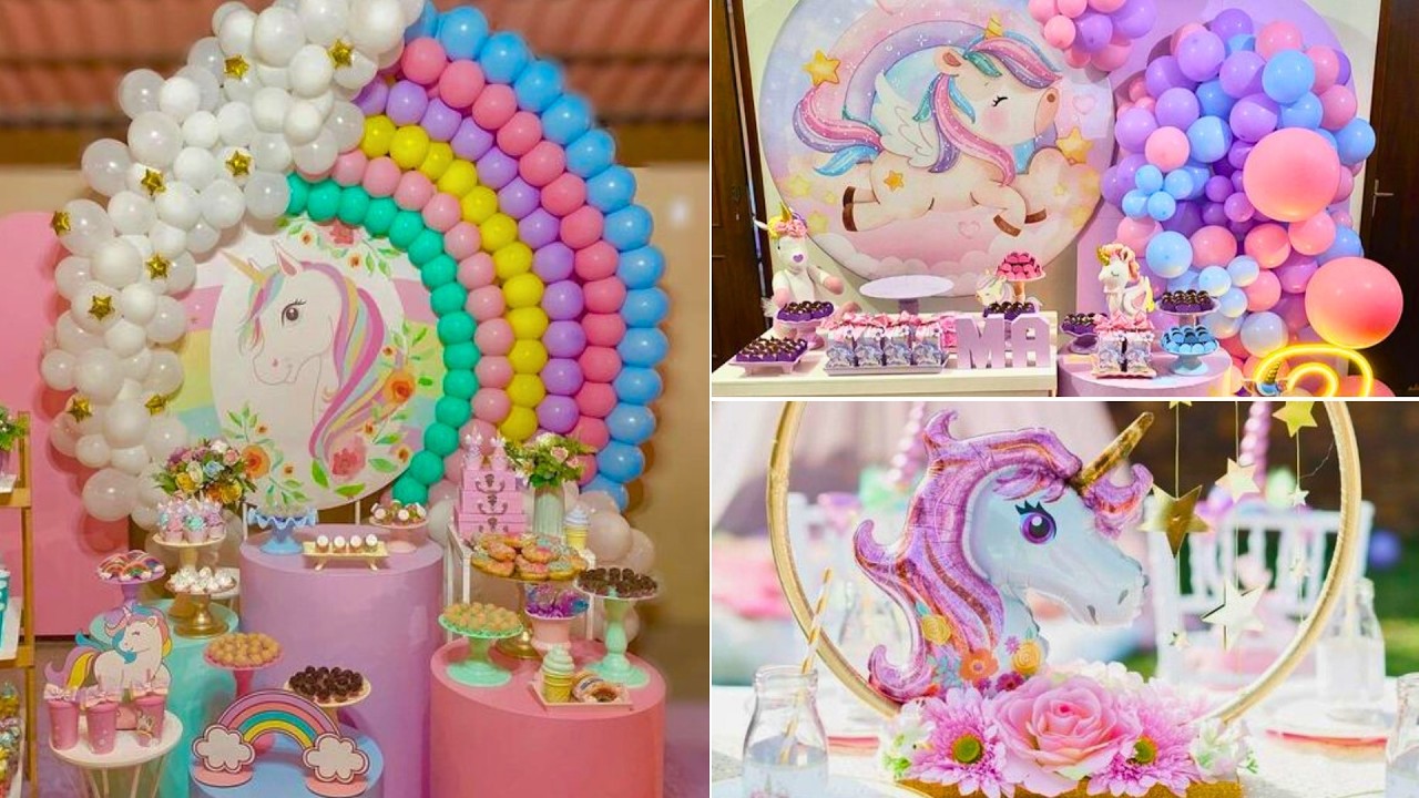 7 Ideas de Decoracion para una Fiesta de Unicornio