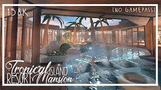 Tropical Island Resort Mansion No Gamepass 158k [Bloxburg Speeduild] no large plot