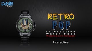 Retro POP HD Watch Face, Widget & Live Wallpaper screenshot 1