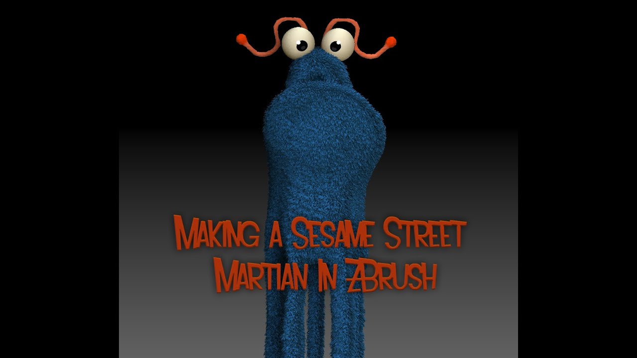 Making A Sesame Street Martian in ZBrush - YouTube