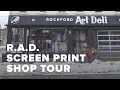 Shop Tour: Rockford Art Deli's Eco-Friendly Retail-Driven Screen Print Shop