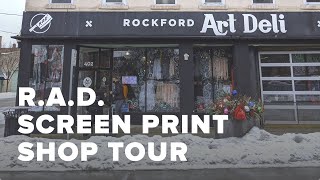 Shop Tour: Rockford Art Deli's Eco-Friendly Retail-Driven Screen Print Shop