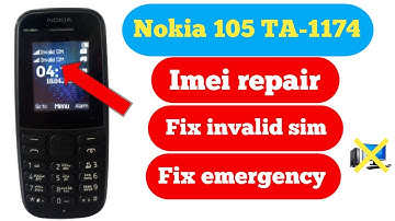 Nokia 105 (TA-1174 DS) imei repair | Fix No service | Fix emergency call only |Fix invalid sim Free