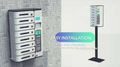 MIA 8 Bay Pin Code Charging Locker