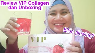 VIP COLLAGEN BUBUK MINUMAN SERBUK RASA STROWBERRY POWDER DRINK PERAWATAN KULIT ORIGINAL BPOM