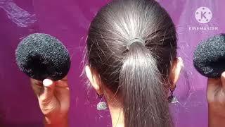 Beautiful Hairstyle।। Easy Big Bun Hairstyle With Donut