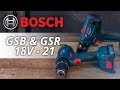 BOSCH GSB 18V-21 &amp; GSR 18V-21 Akku Bohr- &amp; Schlagbohrschrauber - UNBOXING &amp; TEST inkl. RABATTCODE