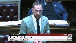 Sen. Larson speaks on 2025 WI SJR 27 - Proclaiming April 24 Holocaust Remembrance Day in WI.