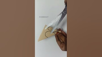 Shorts|Heart shape paper cutting design|paper cutting art easy|Easy paper cutting for decor