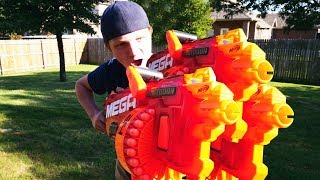 NERF WAR : WORLD'S MOST POWERFUL GUNS!