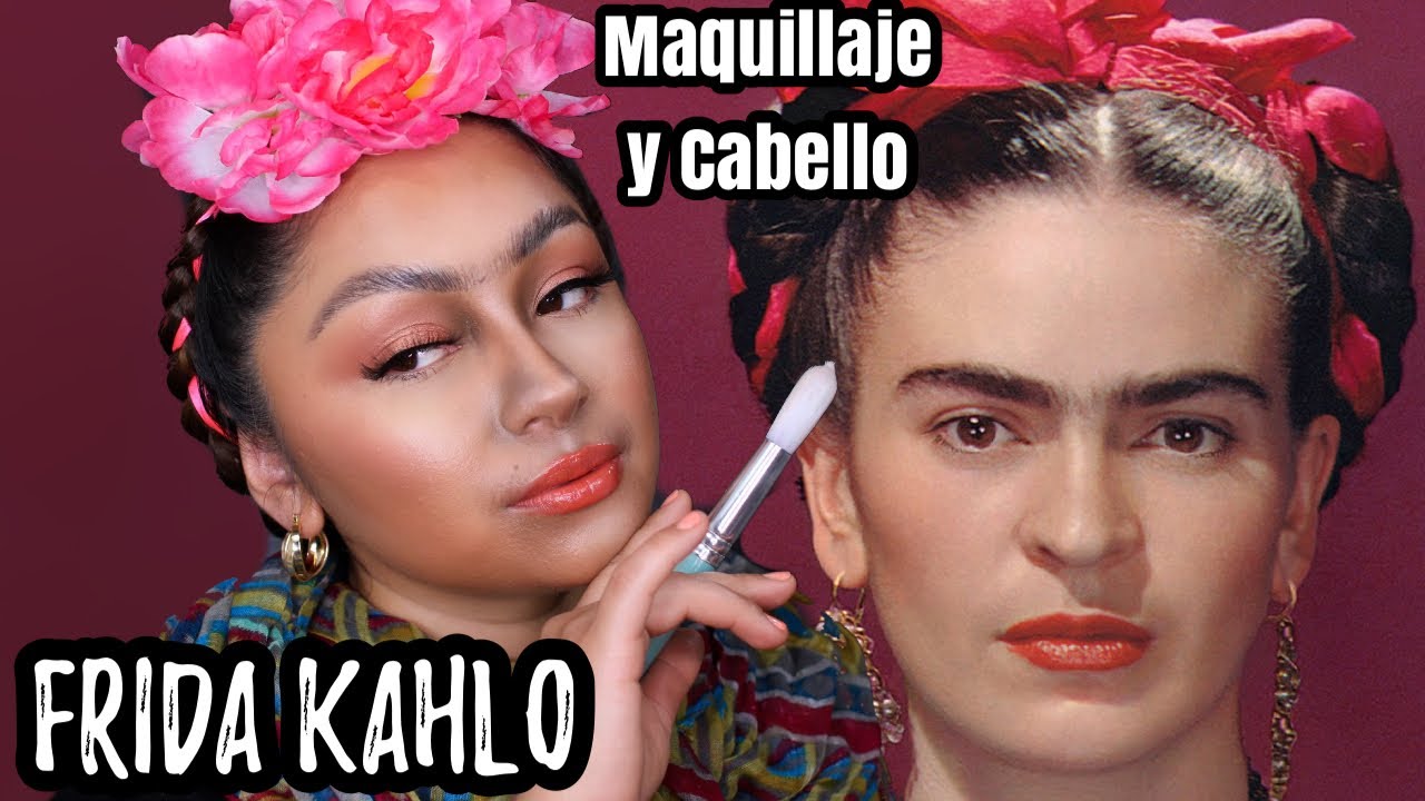 TUTORIAL DE FRIDA KAHLO | PEINADO Y MAQUILLAJE - YouTube