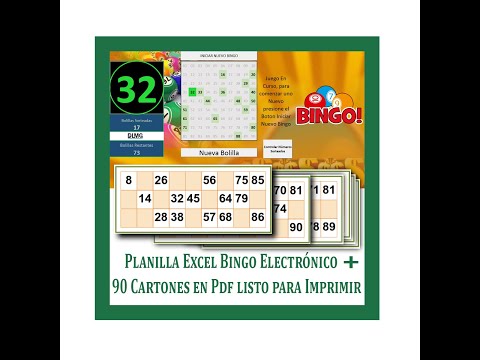 Excel Bingo 90 Bolillas Tutorial 