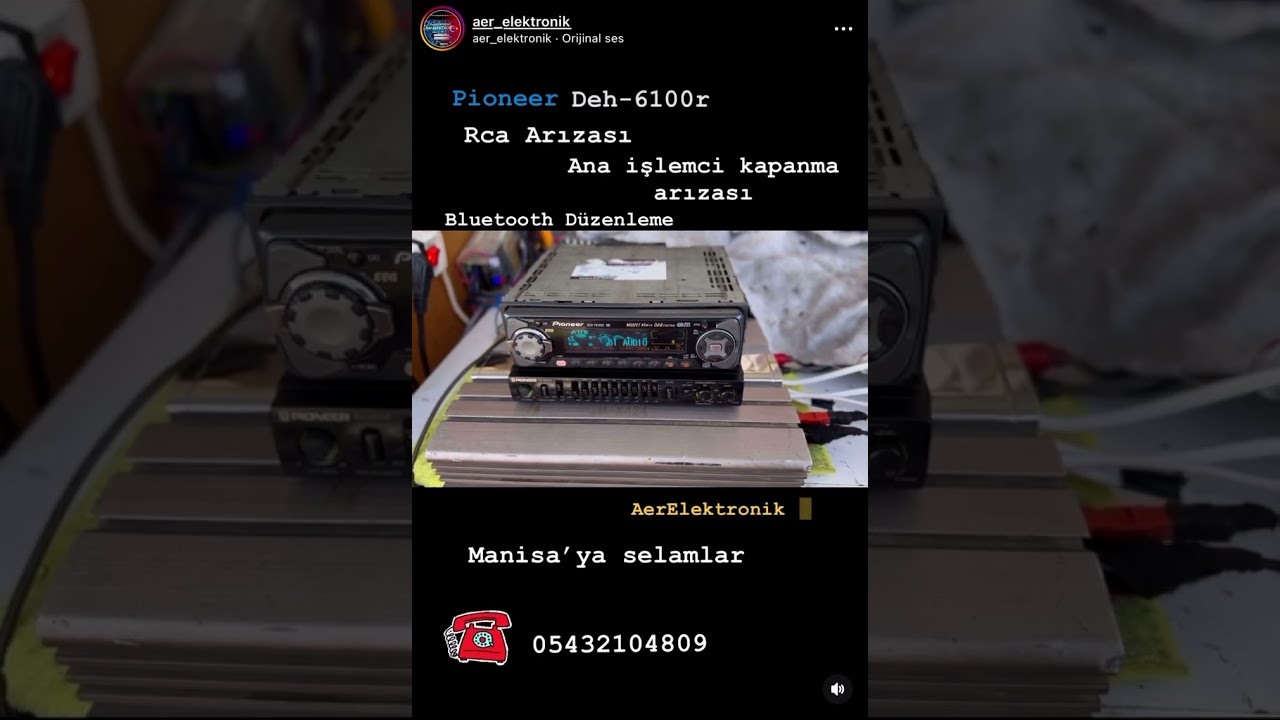 Pioneer Deh-6100r Tamiratı iletişim 05432104809