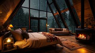 Cozy Bedroom Ambience under Heavy Rain | Fireplace Cracklings and Rainstorms on Window for Sleeping by Rhythms of Rain 68 views 2 weeks ago 3 hours