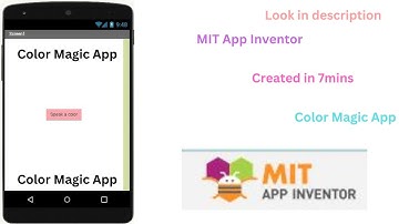 Color Magic App ll MIT App Inventor