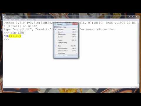 How to Convert from Decimal to Binary number in Python programming language