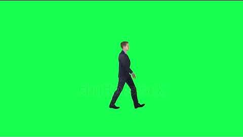 3d animated busyness man walking left angle chroma key buy in telegram bio