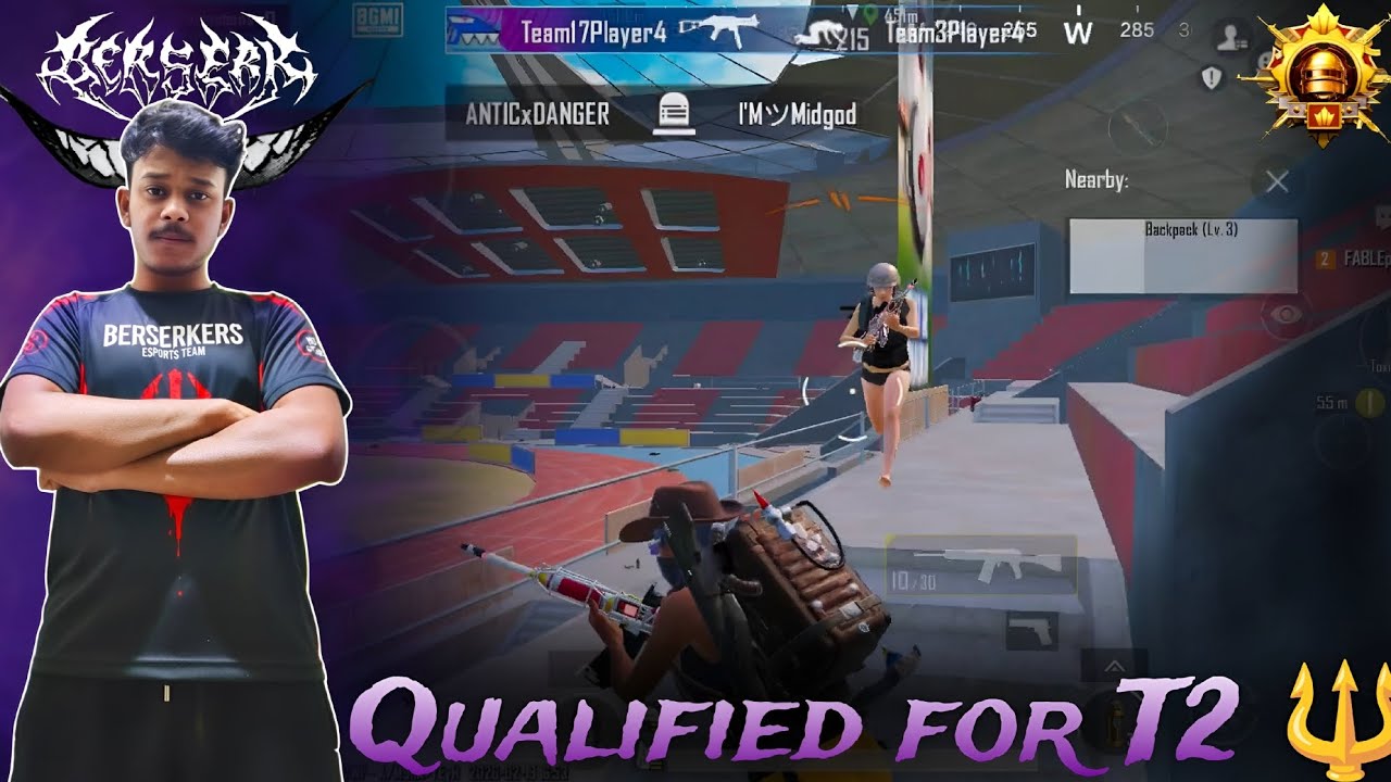 We are qualified for T2Q 🔱 ll The Berserkers 🧿 ll BGMI 