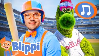 ⚾ New Take Me Out To The Ballgame Karaoke ⚾ | Blippi Kids Songs | Sing Along With Me! | Moonbug Kids