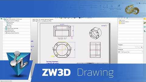 การสร้างแบบ2มิติ ของชิ้นงาน (Part 2D drawing) ด้วย ZW3D