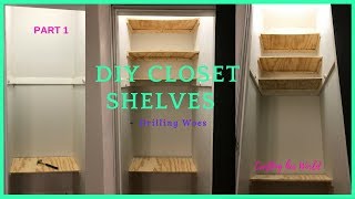 Hey Yall! Welcome Back! In this video, I share how I built closet shelves. This is my first time ever building shelves, so bear with me. I 