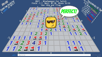 Perfect Solo Game by @uaBArt - MineSweeper For Twitch (MSFT) - Spark Edition