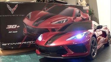 Traxxas 4tec 3.0 Corvette Stingray Unboxed || Light Kit Installed || Brushless Conversion