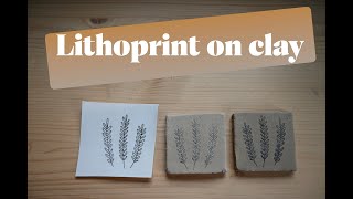 Preparing and printing a Lithoprint on clay with a pronto plate #litho #ceramic #clay #underglaze