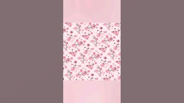 Flower Seamless Pattern Digital Paper for Journaling #ibispaintx #shorts #digitalart