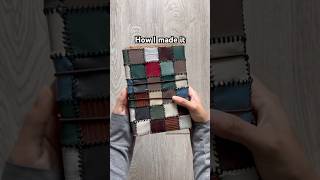 How I made my leather patchwork journal #diy #leatherjournal #patchwork #journal #journalcover #book
