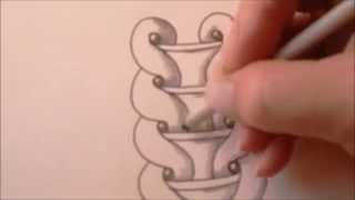 How to draw tanglepattern Kringel