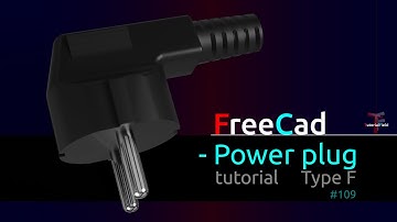 Freecad tutorial - Power plug - Product design #109
