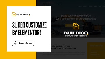 Customize Slider by Elementor | Buildico Construction WordPress Theme Tutorial
