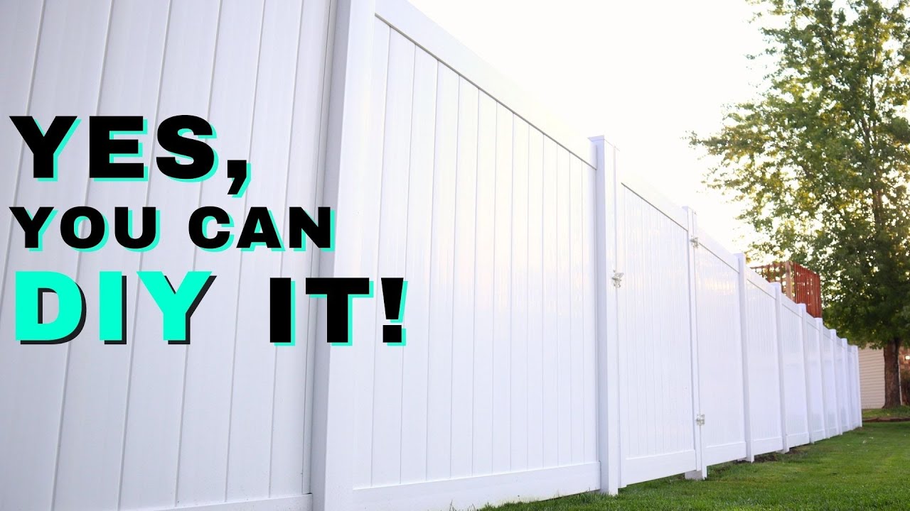 How To Install A Vinyl Fence Diy Privacy Fence Build