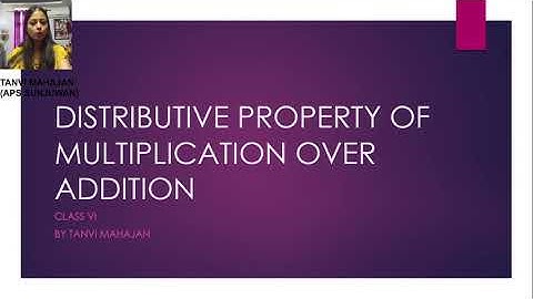 Distributive property of multiplication over addition
