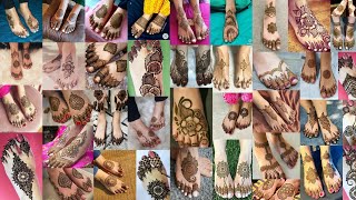 Beautiful stylish simple foot mehndi design || most beautiful feet mehndi design|| simple leg mehndi