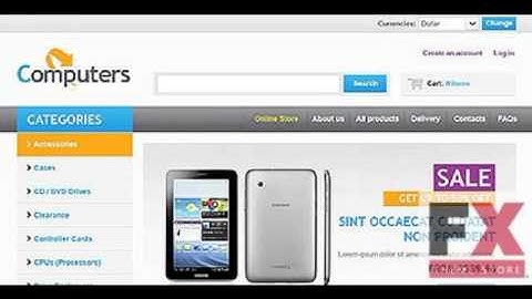 Preview White Computer Store VirtueMart Template by Hermes