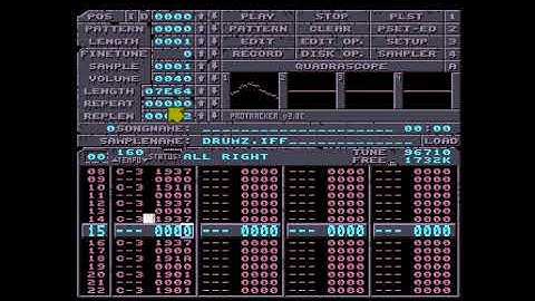 How to make ambient jungle on Amiga in 5 minutes using only 2 samples