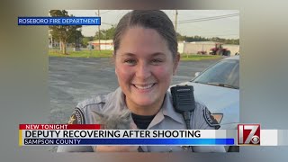 Sampson County suspect caught on video after deputy shooting