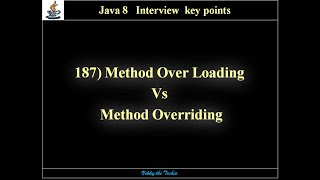 187. Method Overloading Vs Method Overriding