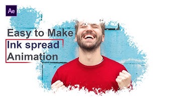 Create Ink spread animation in after effects | After effects tutorial