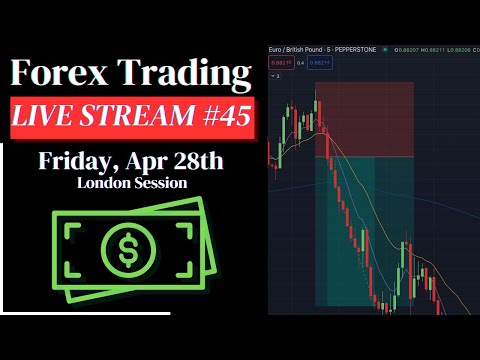 **Live Forex Trading #45** Friday 4/28 $25K FTMO Scalping Strategy (London Session)