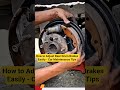 How to Adjust Rear Drum Brakes Easily - Car Maintenance Tips #mechanic #shorts