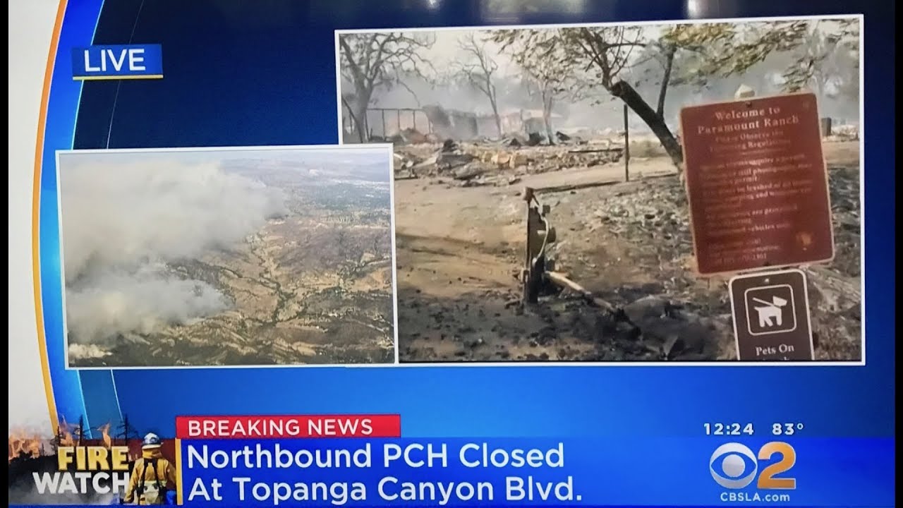 ICONIC PARAMOUNT RANCH WESTERN TOWN DESTROYED IN WILDFIRE - YouTube