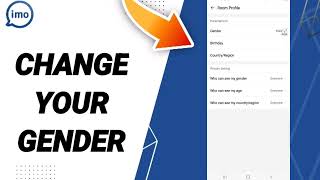 How To Change Your Gender On Imo App screenshot 5
